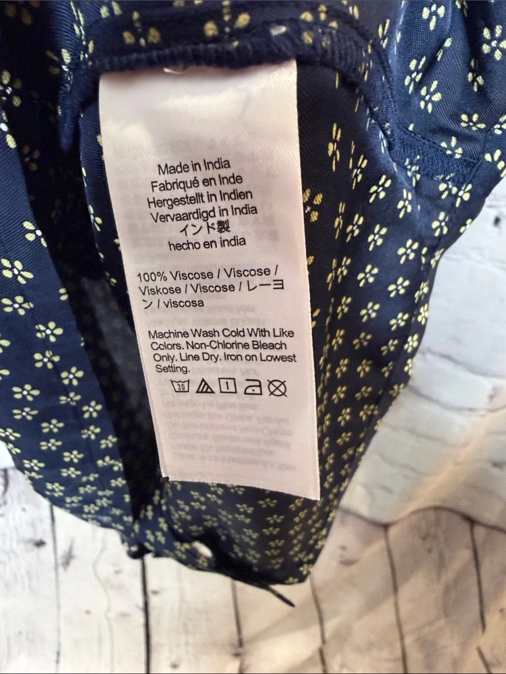J. Crew Navy Micro Floral Wrap Dress Size 0 Brand New W/Tags